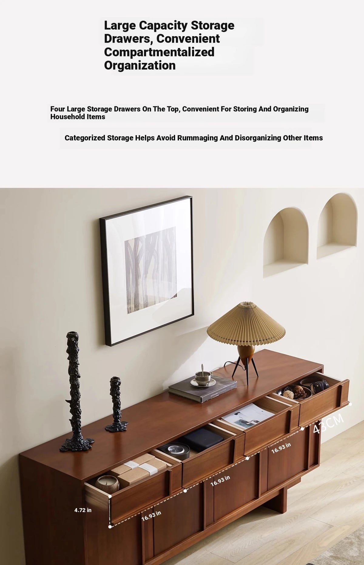 Stylish Solid Wood Cabinet – Perfect Height for Easy Access and Elegant Storage Solution hsxz-2187