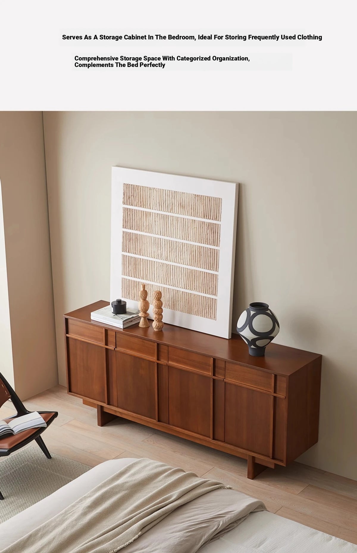 Stylish Solid Wood Cabinet – Perfect Height for Easy Access and Elegant Storage Solution hsxz-2187