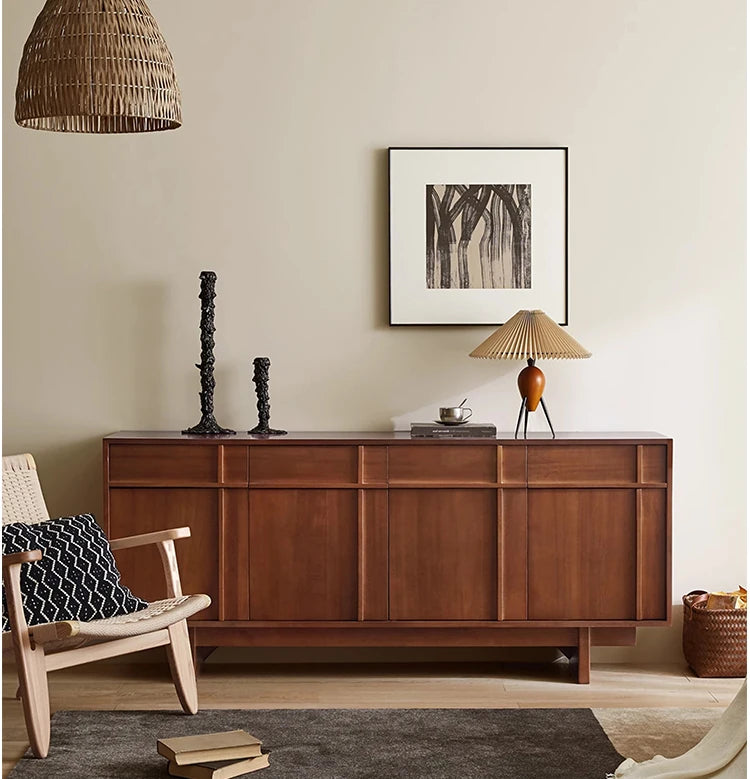 Stylish Solid Wood Cabinet – Perfect Height for Easy Access and Elegant Storage Solution hsxz-2187