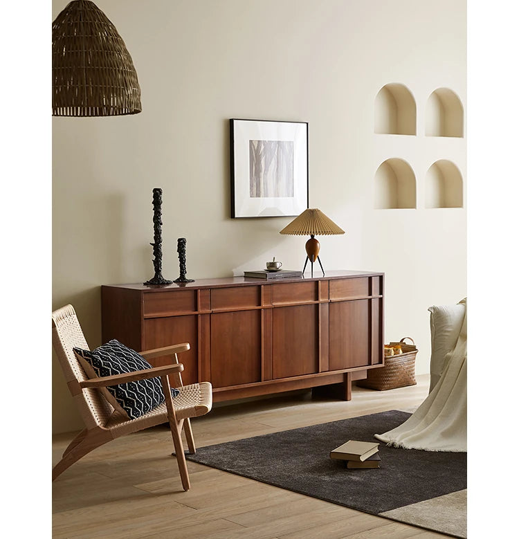 Stylish Solid Wood Cabinet – Perfect Height for Easy Access and Elegant Storage Solution hsxz-2187