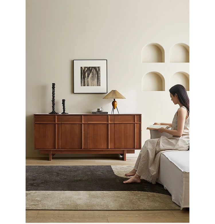 Stylish Solid Wood Cabinet – Perfect Height for Easy Access and Elegant Storage Solution hsxz-2187