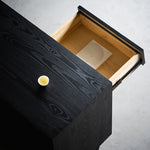 Stylish Ash Wood & Chinese Fir Cabinet with Unique Multi-Layer Design – Modern Storage Solution for Any Room hsxz-2188