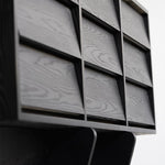 Stylish Ash Wood & Chinese Fir Cabinet with Unique Multi-Layer Design – Modern Storage Solution for Any Room hsxz-2188