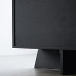Stylish Ash Wood & Chinese Fir Cabinet with Unique Multi-Layer Design – Modern Storage Solution for Any Room hsxz-2188