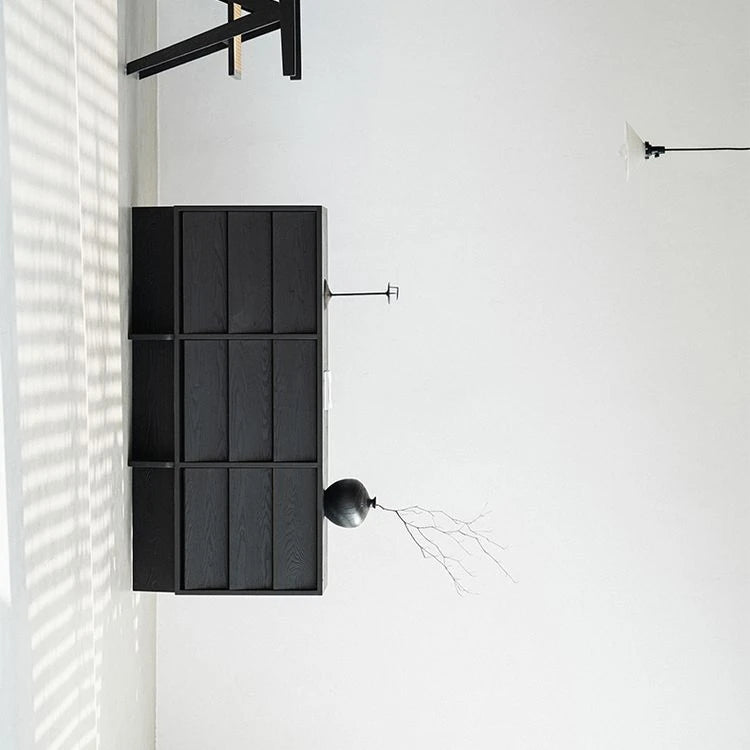 Stylish Ash Wood & Chinese Fir Cabinet with Unique Multi-Layer Design – Modern Storage Solution for Any Room hsxz-2188