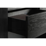 Stylish Oak and Teak Cabinet with Intricate Iron Base - Modern Storage Solution for Your Home hsxz-2189