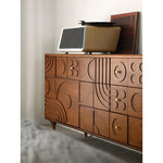 Stylish Solid Wood Cabinet with Unique Geometric Design - Perfect for Home Organization! hsxz-2191