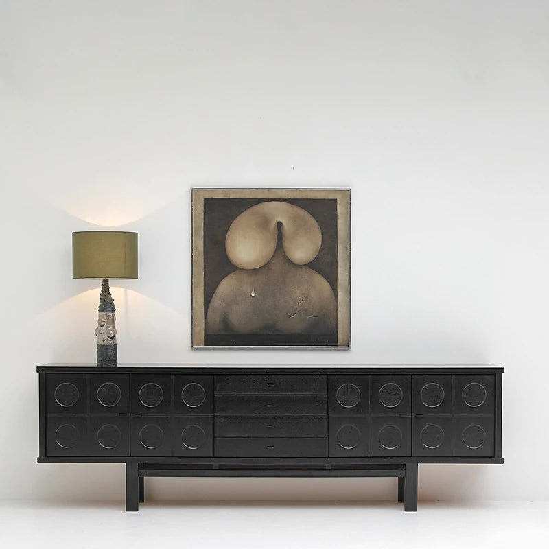 Stylish Ash Wood TV Cabinet with Modern Design and Ample Storage hsxz-2192