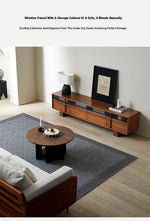 Stylish Solid Wood TV Cabinet with Glass Doors - Modern and Functional Living Room Furniture hsxz-2193