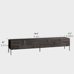 Stylish Teak and Metal TV Cabinet with Unique Design – Perfect for Modern Living Spaces hsxz-2194