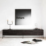 Stylish Teak and Metal TV Cabinet with Unique Design – Perfect for Modern Living Spaces hsxz-2194
