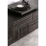 Stylish Teak and Metal TV Cabinet with Unique Design – Perfect for Modern Living Spaces hsxz-2194