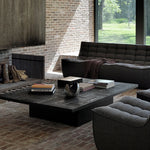 Stylish Teak Tea Table with Multi-layer and Density Board – Modern Living Room Centerpiece hsxz-2196