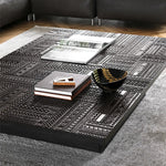 Stylish Teak Tea Table with Multi-layer and Density Board – Modern Living Room Centerpiece hsxz-2196