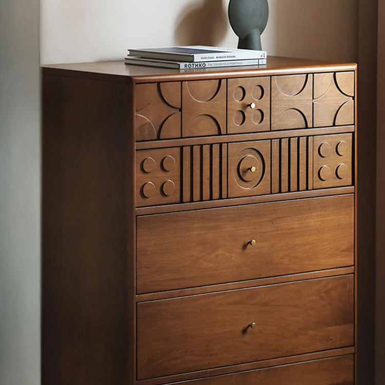 Stylish Solid Wood Cabinet with Unique Design - Multi-layer & Metal Density Board Storage Solution for Modern Homes hsxz-2199