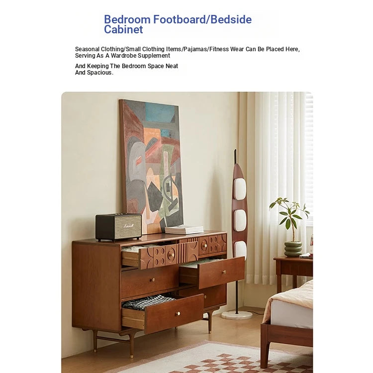 Elegant Cherry Wood Cabinet with Multi-Layer Board and Tung Wood Finish - Stylish Storage Solution for Modern Homes hsxz-2200