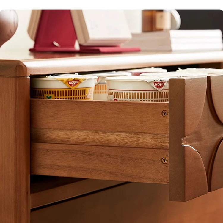 Elegant Cherry Wood Cabinet with Multi-Layer Board and Tung Wood Finish - Stylish Storage Solution for Modern Homes hsxz-2200