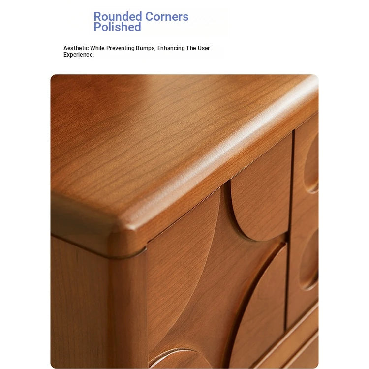 Elegant Cherry Wood Cabinet with Multi-Layer Board and Tung Wood Finish - Stylish Storage Solution for Modern Homes hsxz-2200