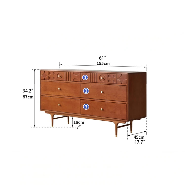 Elegant Cherry Wood Cabinet with Multi-Layer Board and Tung Wood Finish - Stylish Storage Solution for Modern Homes hsxz-2200