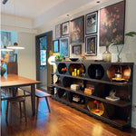 Stylish Red Oak Multi-Layer Board Cabinet - Modern Storage Solution for Home & Office hsxz-2202