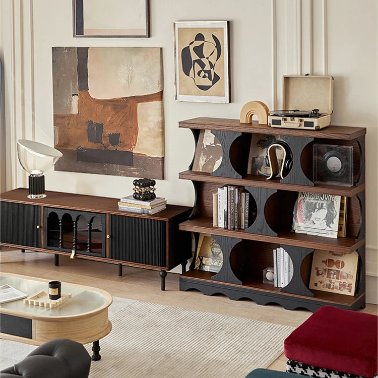 Stylish Red Oak Multi-Layer Board Cabinet - Modern Storage Solution for Home & Office hsxz-2202