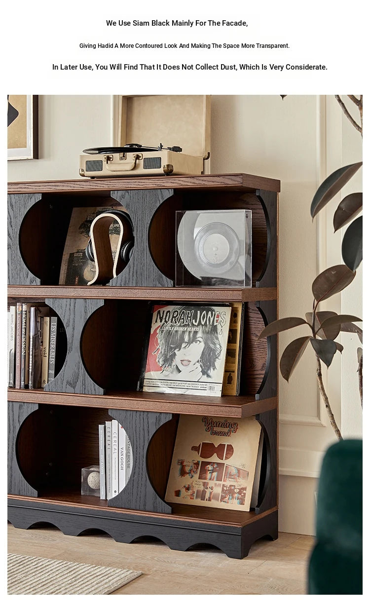 Stylish Red Oak Multi-Layer Board Cabinet - Modern Storage Solution for Home & Office hsxz-2202