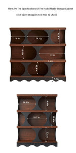 Stylish Red Oak Multi-Layer Board Cabinet - Modern Storage Solution for Home & Office hsxz-2202