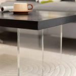Modern Solid Wood & Acrylic Tea Table for Stylish Living Rooms hsyj-2283