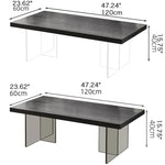 Modern Solid Wood & Acrylic Tea Table for Stylish Living Rooms hsyj-2283