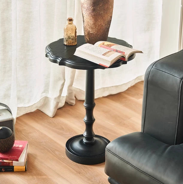 Elegant Ash Wood Tea Table - Stylish Centerpiece for Living Room Decor hsysg-4964