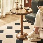 Elegant Ash Wood Tea Table - Stylish Centerpiece for Living Room Decor hsysg-4964