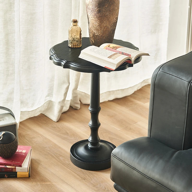 Elegant Ash Wood Tea Table - Stylish Centerpiece for Living Room Decor hsysg-4964
