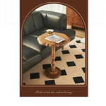 Elegant Ash Wood Tea Table - Stylish Centerpiece for Living Room Decor hsysg-4964