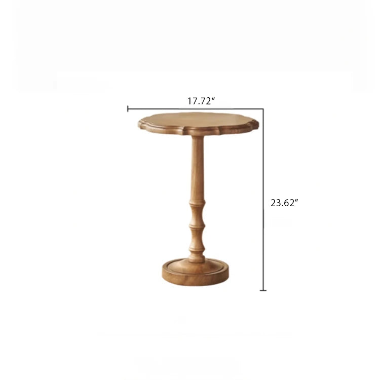 Elegant Ash Wood Tea Table - Stylish Centerpiece for Living Room Decor hsysg-4964