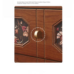 Stylish Ash Wood Bedside Cupboard with Decorative Drawers for Modern Bedrooms hsysg-4966