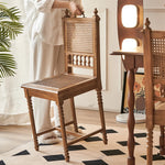 Elegant Ash Wood Chair with Rattan Weaving - Timeless Design for Your Home hsysg-4967