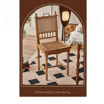 Elegant Ash Wood Chair with Rattan Weaving - Timeless Design for Your Home hsysg-4967