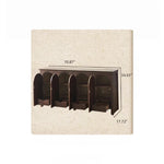 Elegant Ash Wood Multi-Layer Cabinet with Arch Design – Perfect for Modern Home Décor hsysg-4969