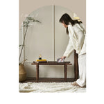 Elegant Ash Wood and Synthetic Leather Stool – Stylish Woven Design for Modern Interiors hsysg-4970