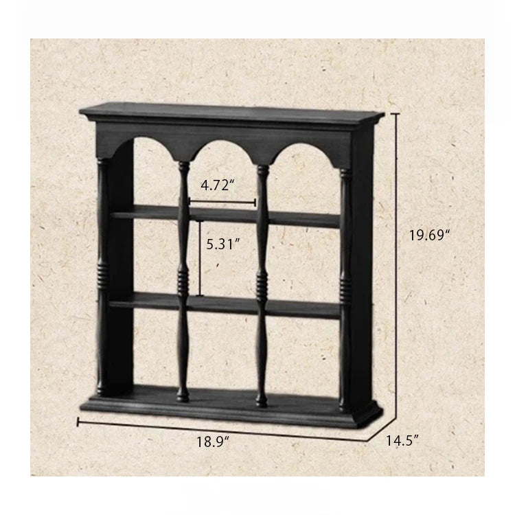 Elegant Ash Wood Storage Rack – Stylish Display Shelves for Kitchen or Living Room Décor hsysg-4977