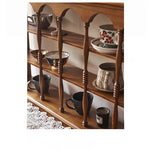 Elegant Ash Wood Storage Rack – Stylish Display Shelves for Kitchen or Living Room Décor hsysg-4977