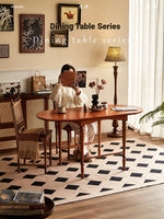 Elegant Ash Wood Dining Table - Classic Design for Cozy Living Spaces hsysg-4978