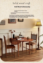 Elegant Ash Wood Dining Table - Classic Design for Cozy Living Spaces hsysg-4978