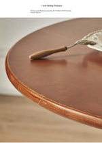 Stylish Round Ash Wood Dining Table with Unique Base Design for Modern Homes hsysg-4981