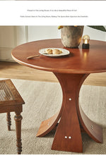 Stylish Round Ash Wood Dining Table with Unique Base Design for Modern Homes hsysg-4981
