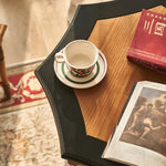 Elegant Ash Wood Table with Intricate Detailing for Living Room or Study hsysg-4982