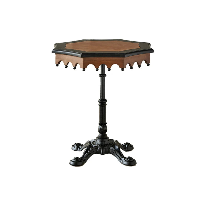 Elegant Ash Wood Table with Intricate Detailing for Living Room or Study hsysg-4982