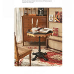 Elegant Ash Wood Table with Intricate Detailing for Living Room or Study hsysg-4982