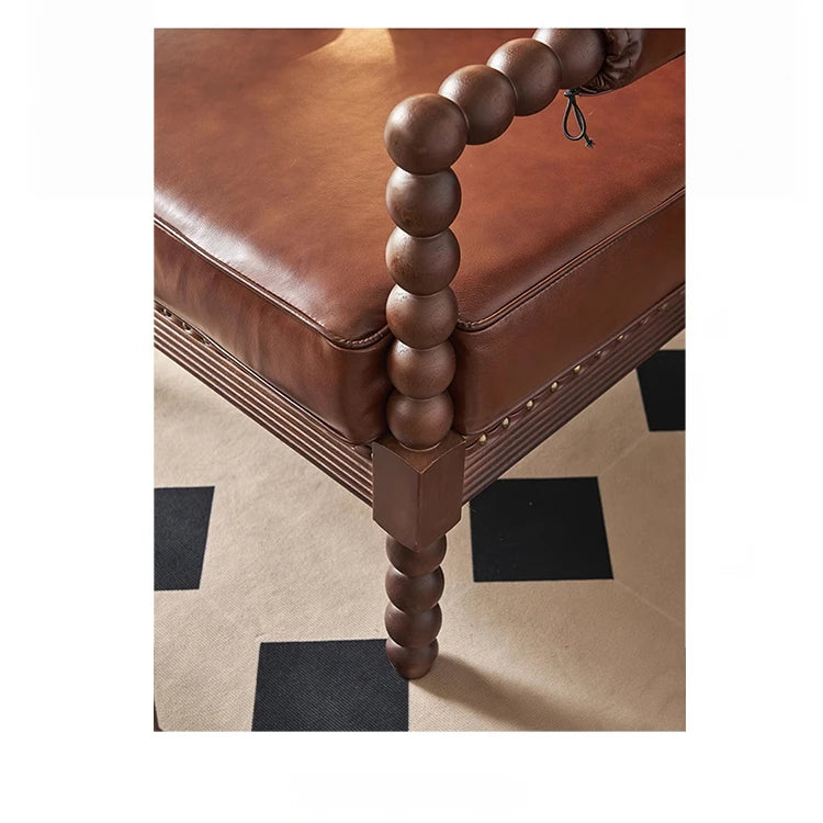 Stylish Ash Wood Chair with PU Leather and Cotton-Ramie Cushion - Perfect for Modern Living Spaces hsysg-4983