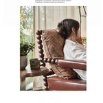 Stylish Ash Wood Chair with PU Leather and Cotton-Ramie Cushion - Perfect for Modern Living Spaces hsysg-4983